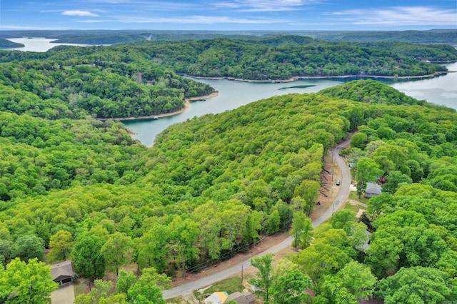 69 Jackson Rdg, Eureka Springs, AR 72631 - birds eye view of property featuring a water view