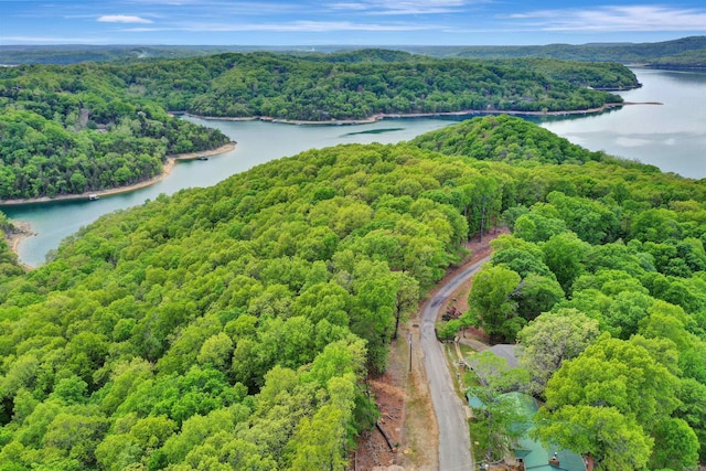 69 Jackson Rdg, Eureka Springs, AR 72631 - aerial view featuring a water view