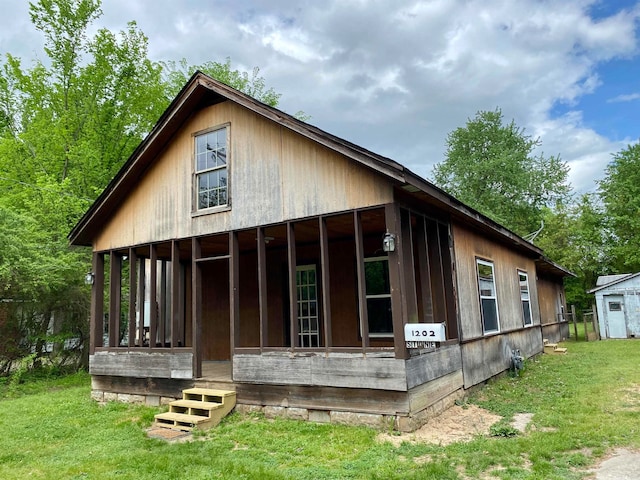 view of rear view of property