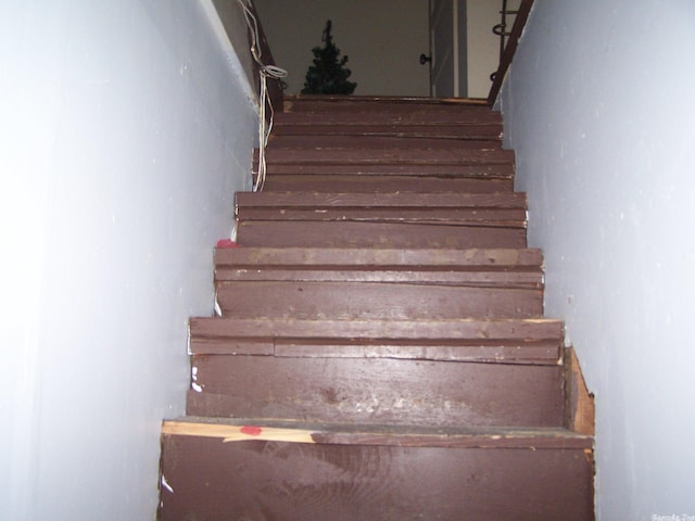 view of stairway