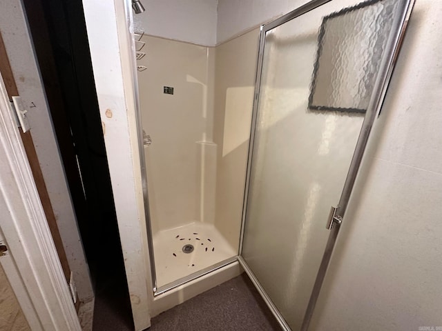 bathroom with a shower