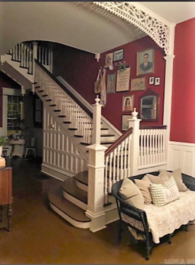 view of stairs