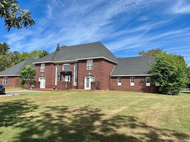 exterior space featuring a lawn