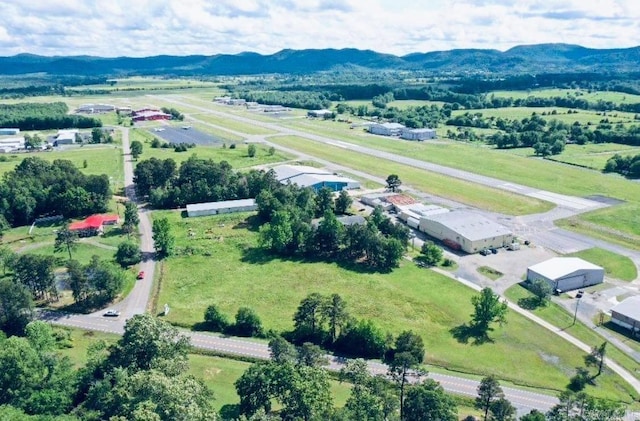 aerial view featuring a mountain view