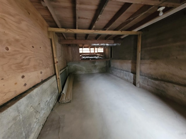 view of basement