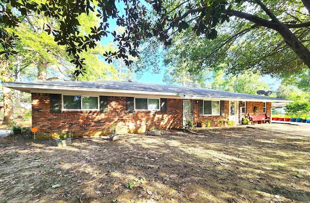 view of ranch-style house