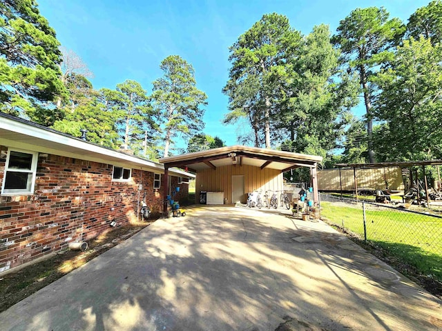 exterior space with a front yard