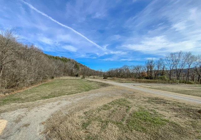 view of street featuring a rural view