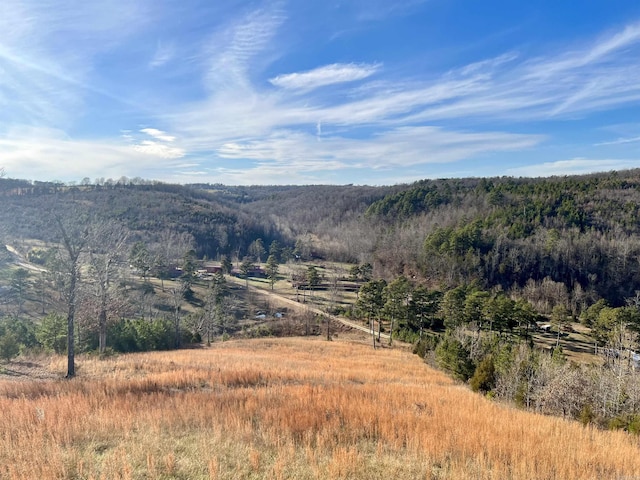 mountain view with a rural view