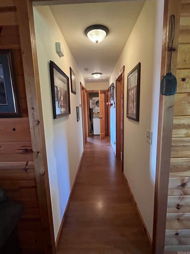 hallway featuring hardwood / wood-style flooring