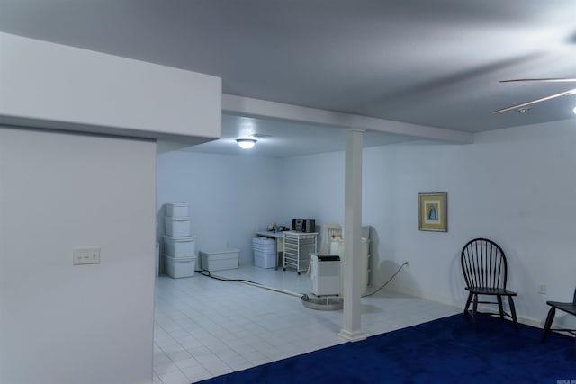 view of basement