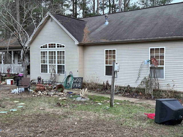 view of back of property