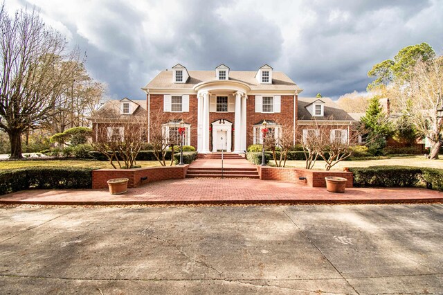 view of greek revival inspired property