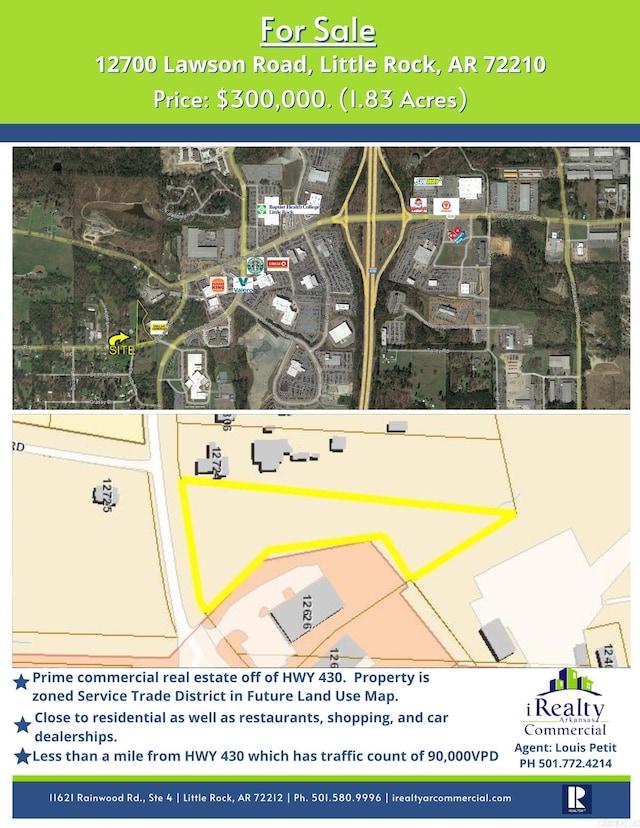 12700 Lawson Rd, Little Rock AR, 72210 land for sale