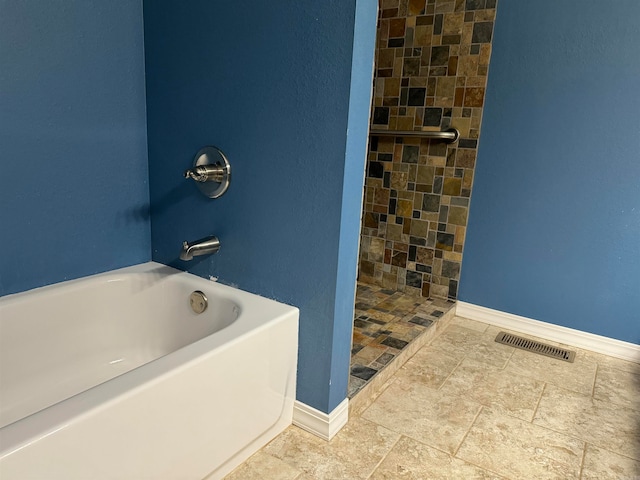 bathroom with tile floors