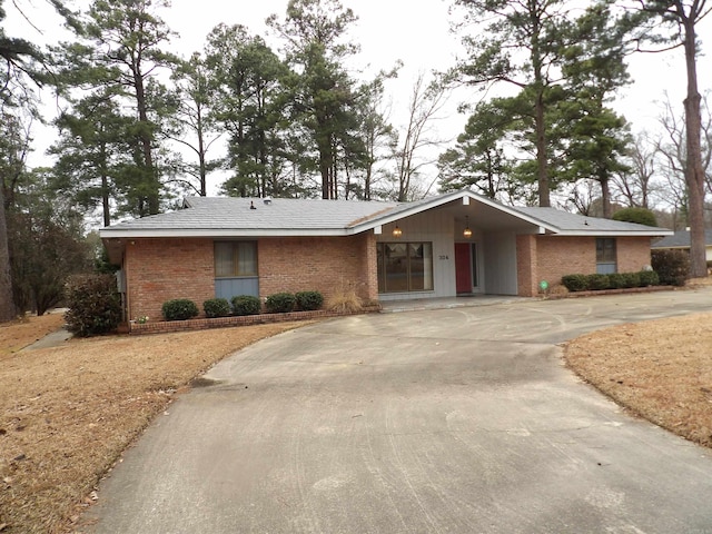 view of ranch-style home