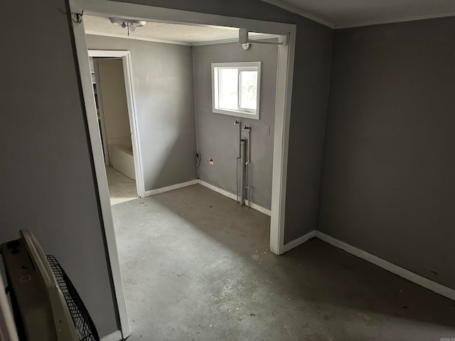 entrance foyer featuring concrete flooring