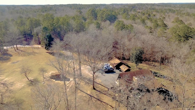 drone / aerial view with a rural view