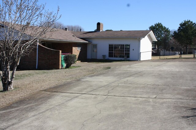 view of ranch-style home