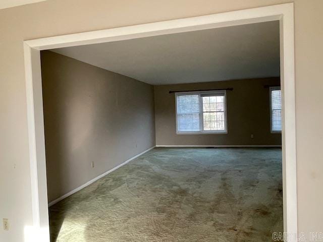 view of carpeted empty room