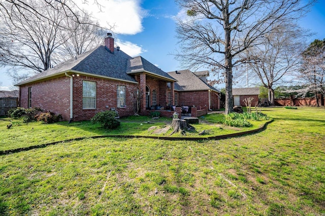 exterior space featuring a yard