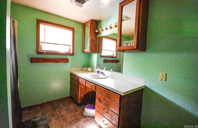 bathroom featuring vanity