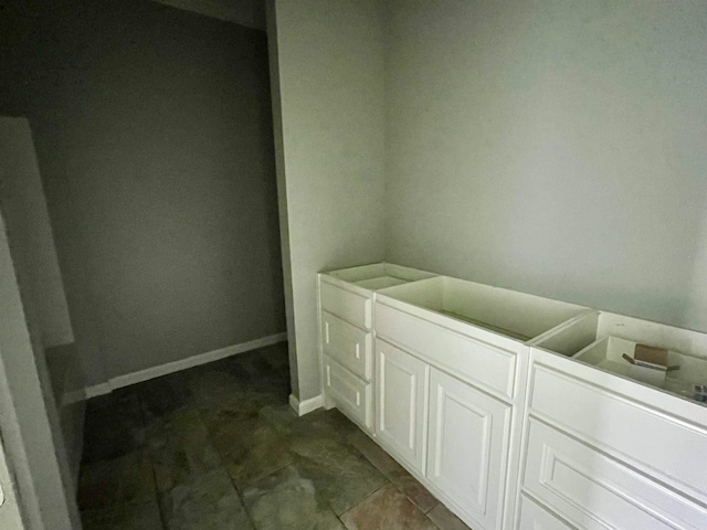 bathroom with tile floors