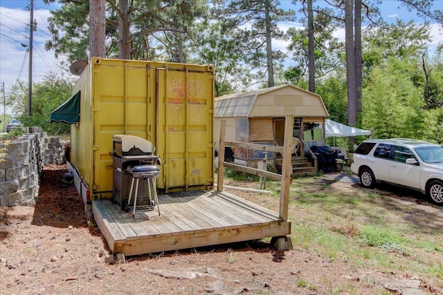 view of shed / structure