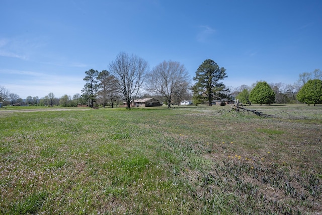 view of yard featuring a rural view