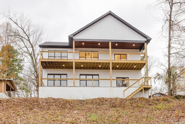 view of rear view of property