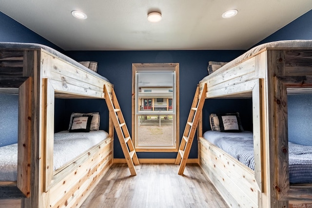 unfurnished bedroom featuring light hardwood / wood-style floors