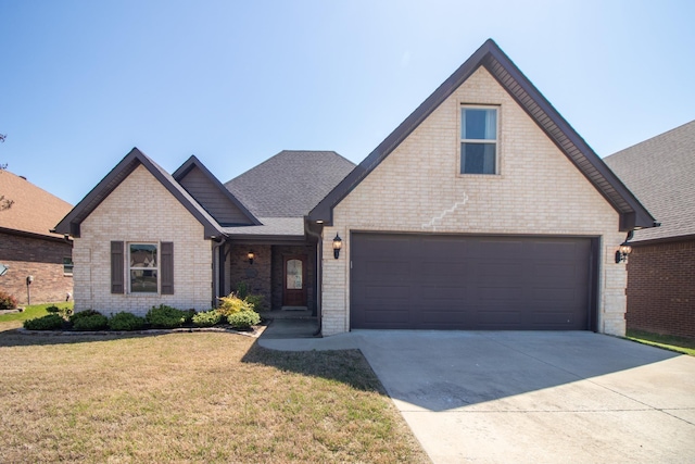 view of front of home featuring a front yard