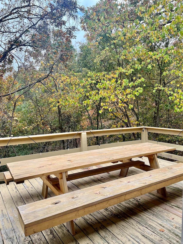 view of wooden terrace