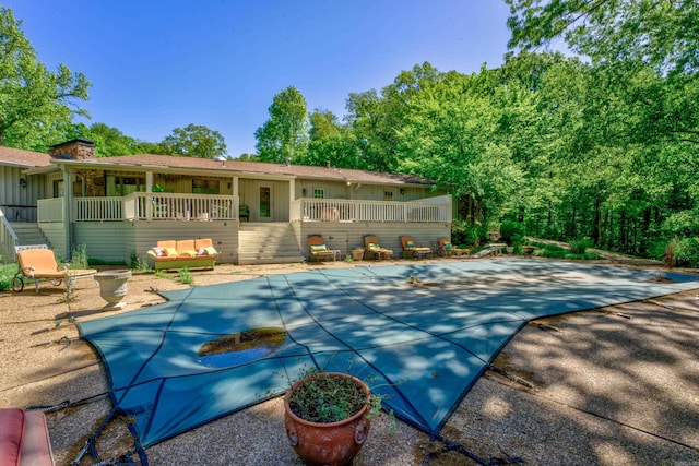 view of pool with a patio