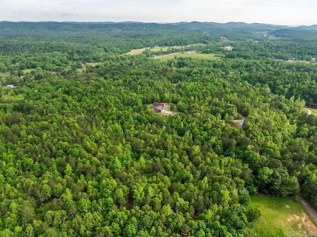 aerial view featuring a mountain view