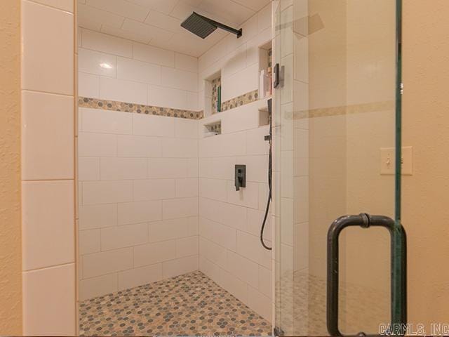 bathroom with walk in shower