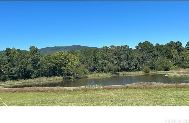 view of water feature featuring a mountain view