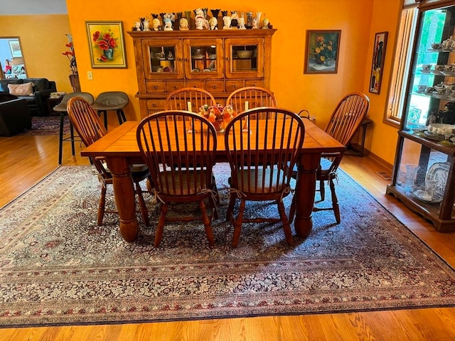 dining room featuring hardwood / wood-style floors