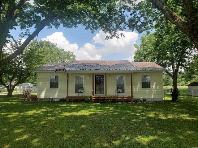 508 State St, Greenway, AR 72430 - view of front facade featuring metal roof and a porch