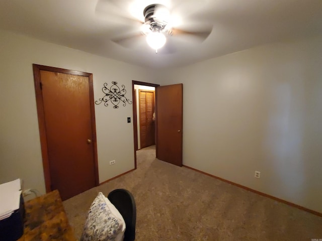 508 State St, Greenway, AR 72430 - bedroom featuring light colored carpet, baseboards, and ceiling fan
