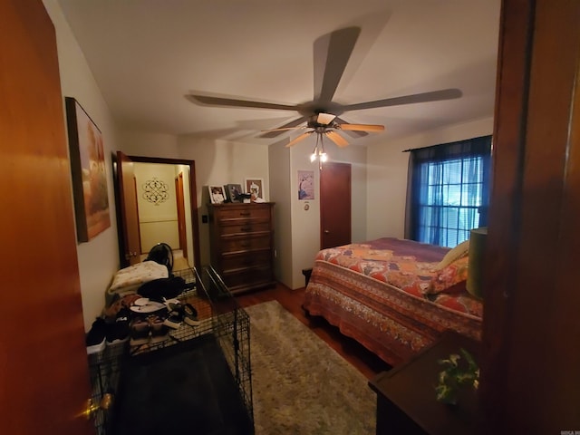 508 State St, Greenway, AR 72430 - bedroom featuring wood finished floors and a ceiling fan