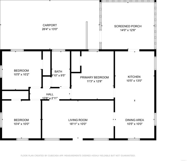 508 State St, Greenway, AR 72430 - floor plan / room layout