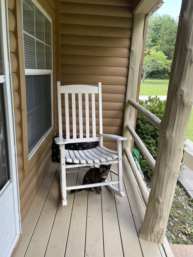 view of balcony