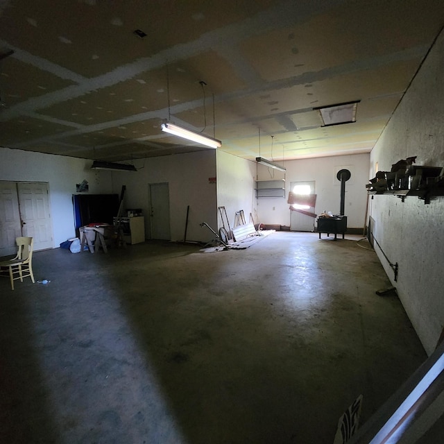 1947 63rd Hwy, Hardy, AR 72542 - garage with a wood stove