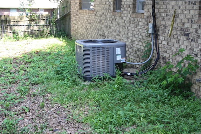 exterior details featuring central AC unit