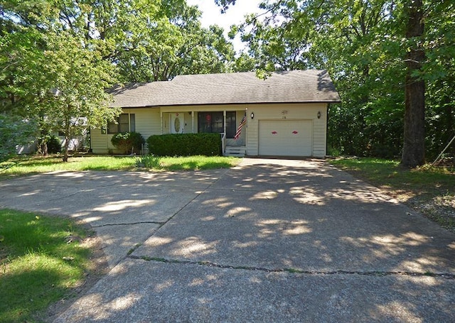 ranch-style house with a garage