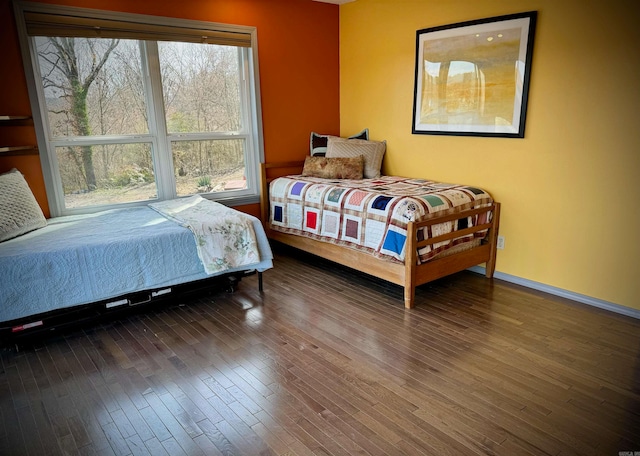 bedroom featuring hardwood / wood-style floors