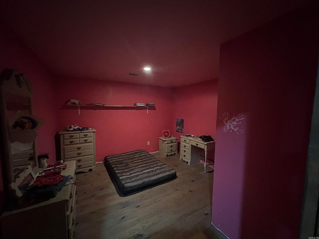 miscellaneous room with hardwood / wood-style flooring