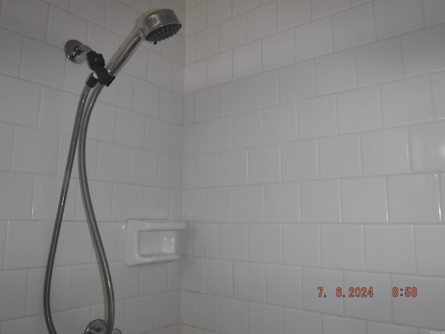 details with tiled shower