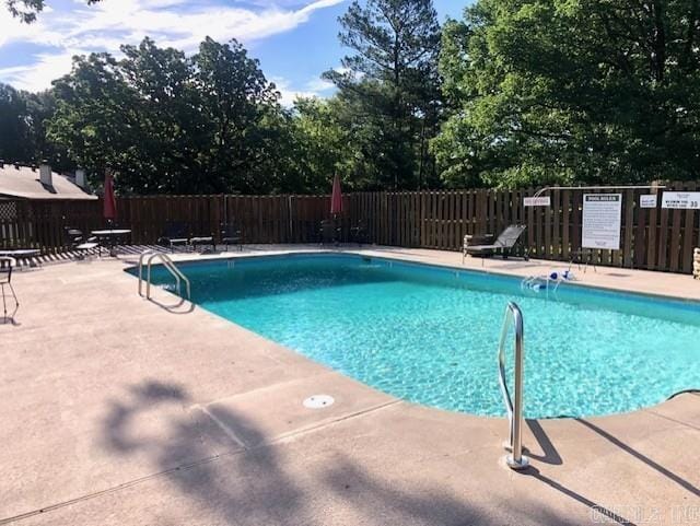 view of pool with a patio